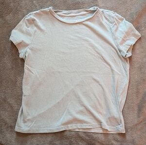 GAP Shrunken Tee In Pale Green, Size XS